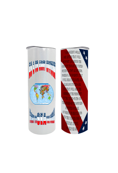 US Army Officer 20oz Metal Water cooler