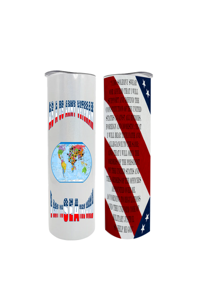 US Army Veteran 20oz Metal Water Cooler