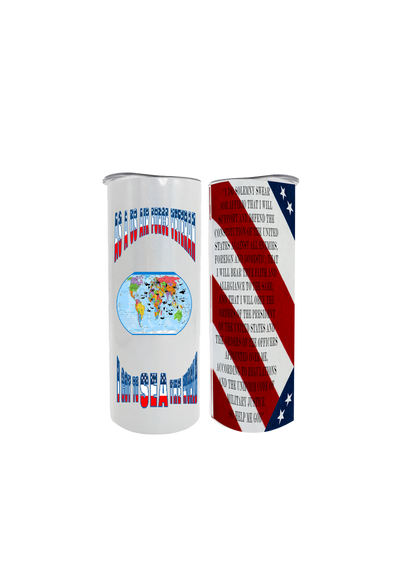 US Air Force Veteran 20oz Metal Water Cooler