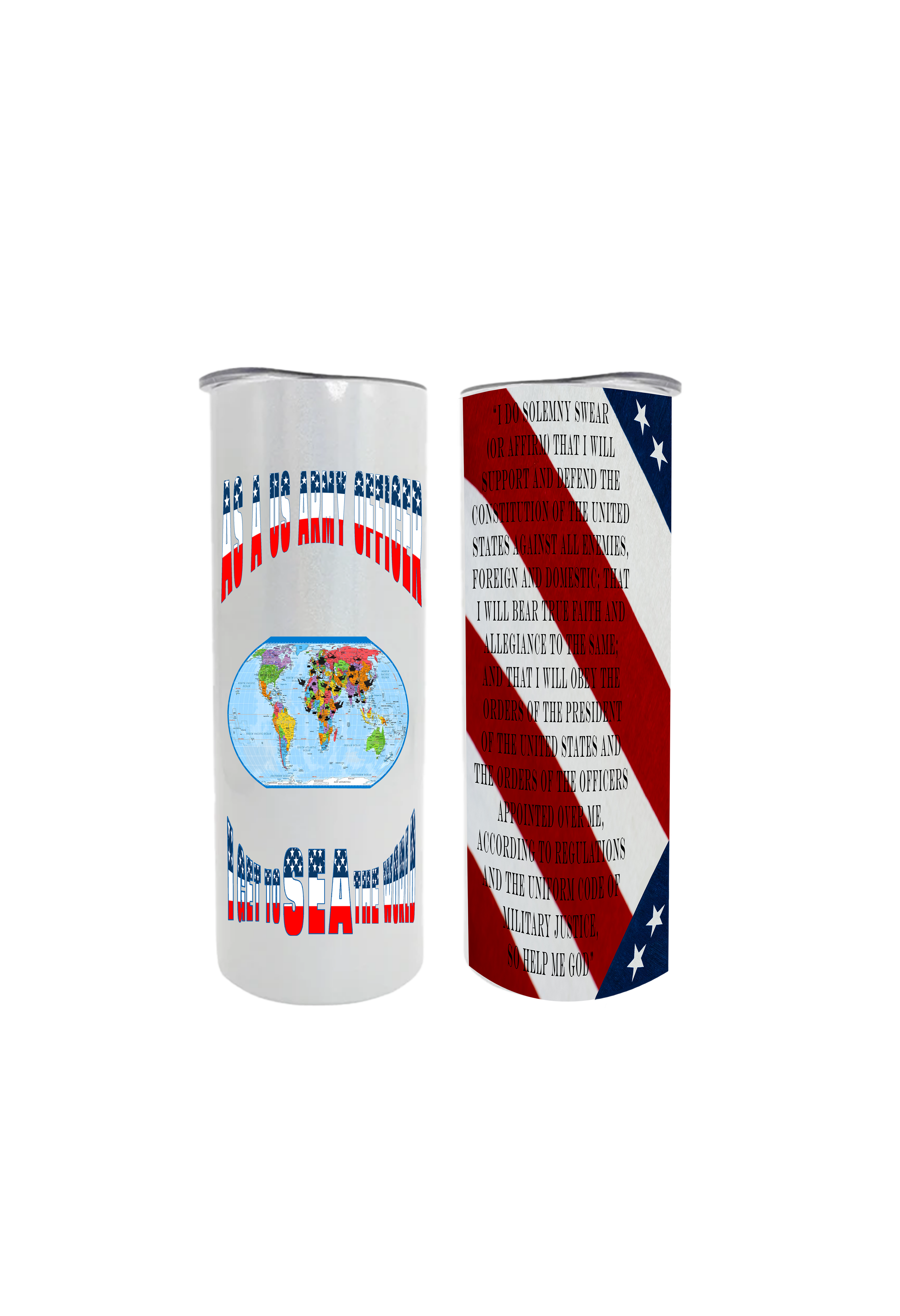 US Army Enlisted 20oz Metal Water Cooler