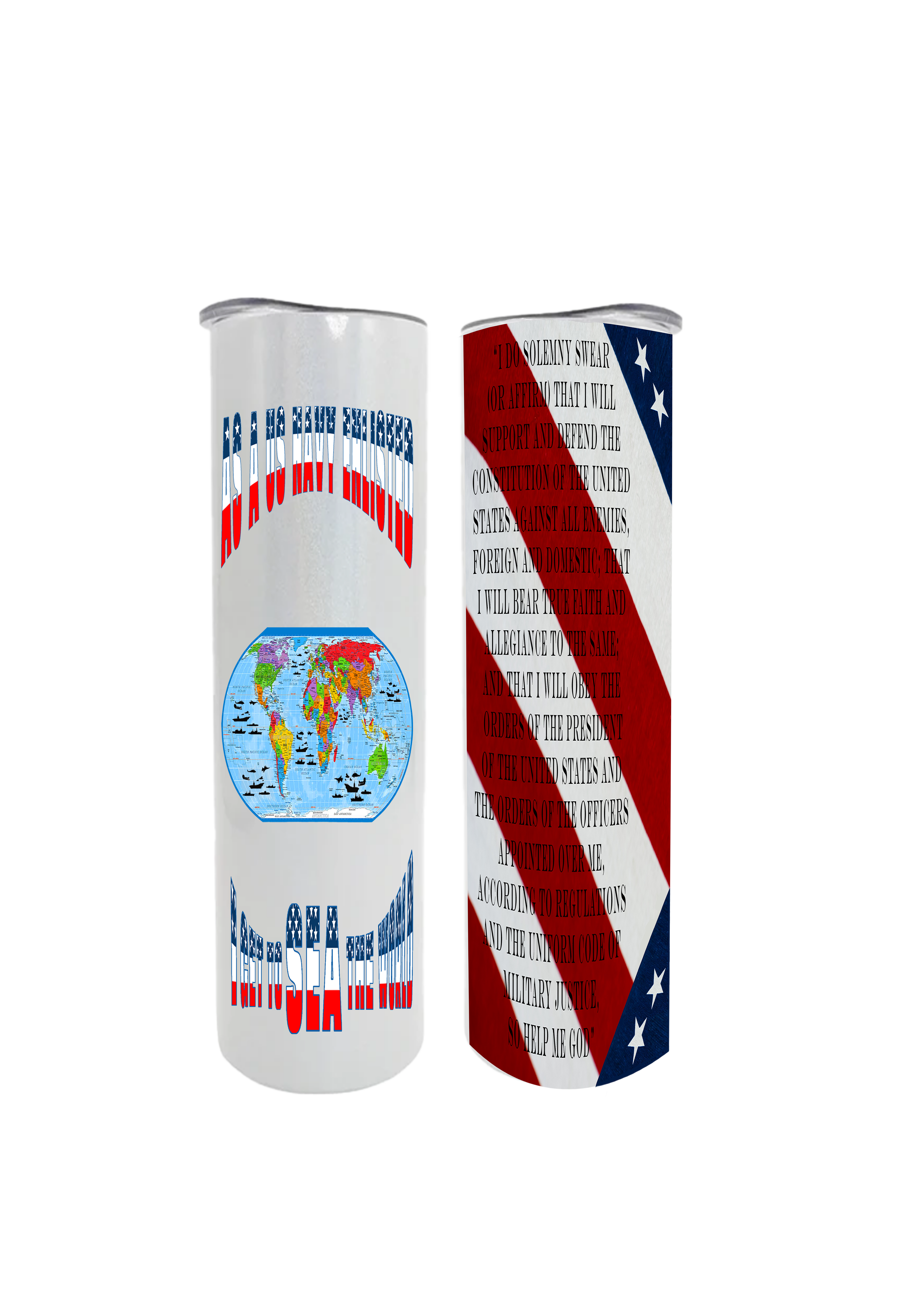 US Navy Enlisted 20oz Water Cooler