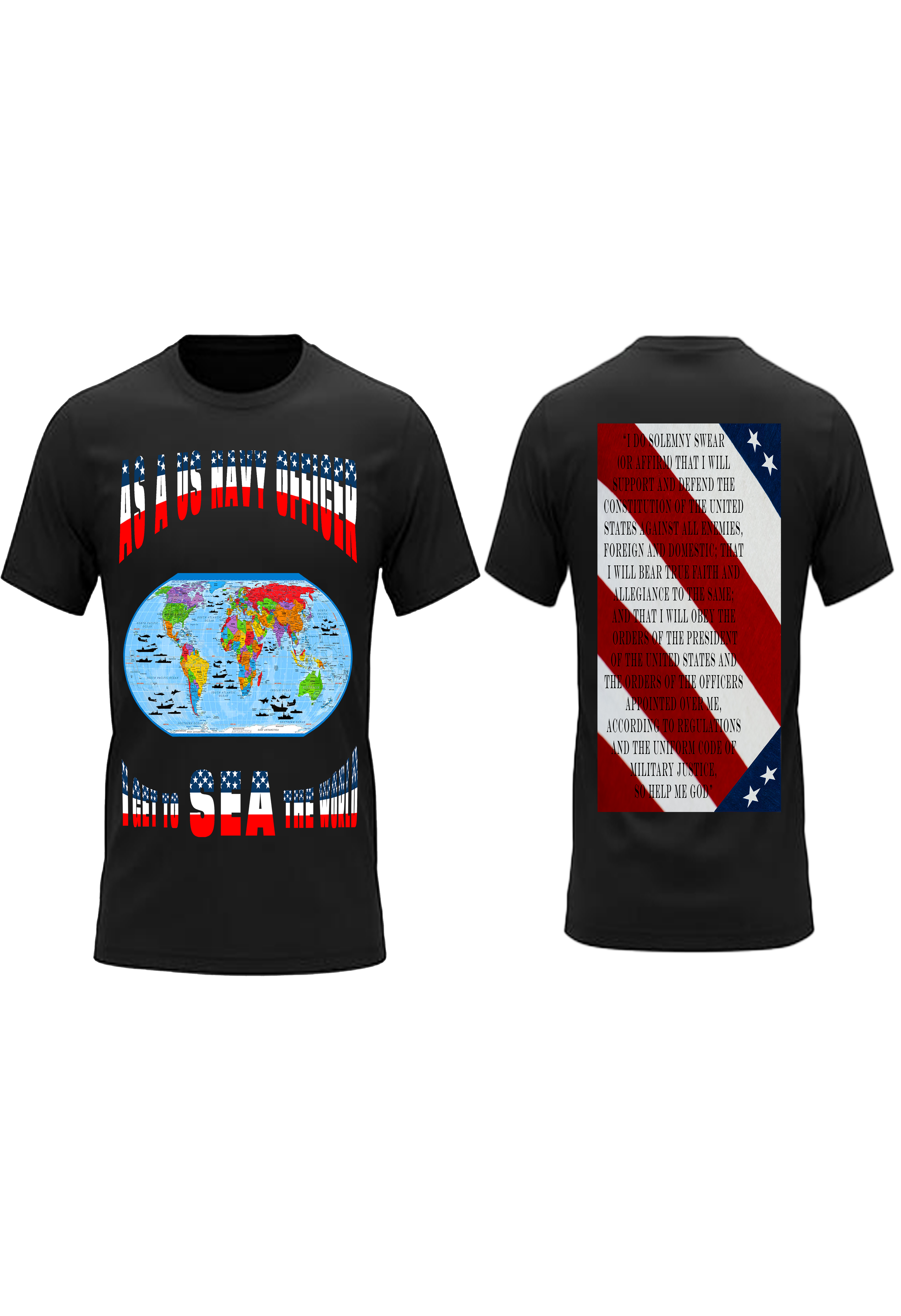 Men and Women US Navy Officer Stars and Strips Crew Nack